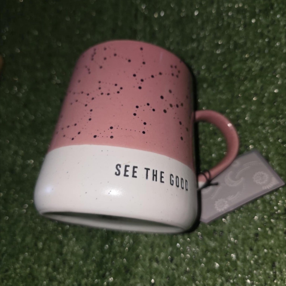 Pink and White Constellation Mug